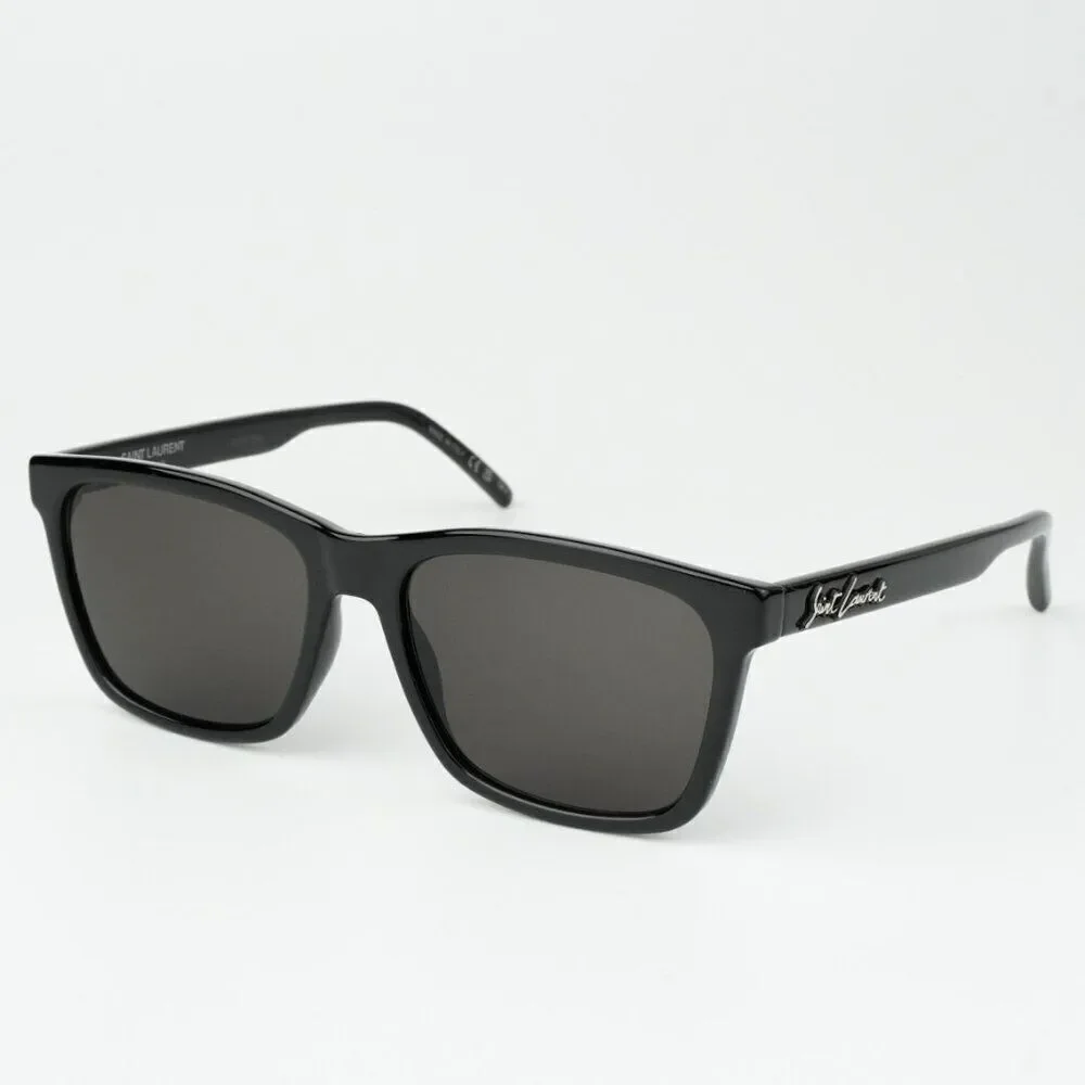 NEW Saint Laurent SL318 001 Black Square Unisex Sunglasses
